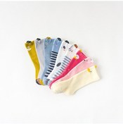 Resim Pembe Bebek Erkek Kız Sevimli Karikatür Kaygan Gevşek Çorap Dağıtımı Pembe 