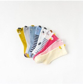 Resim Pembe Bebek Erkek Kız Sevimli Karikatür Kaygan Gevşek Çorap Dağıtımı Pembe 