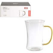 Resim Deli Glassware Borosilikat Cam Kupa - 350 ml 