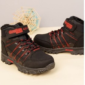 Resim GİMER - Unisex Çocuk Cırtlı Siyah Tracking Bot - KAV5801G Siyah 