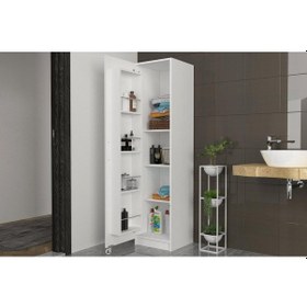 Resim Dekorister Odeon 1 Kapaklı Çok Amaçlı Mutfak Kiler Banyo Dolabı B 