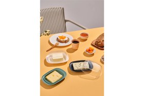 Resim Vienev 3lü Şeffaf Kapaklı Kahvaltılık Saklama Kabı Mint 