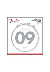 Resim Fender 0733250403 Super Bullet Nickel Plated Steel Elektro Gitar Teli 09-42 3250l Bullet Uçlu Light Set Tremolo Sistemleri İçin Stabilite 
