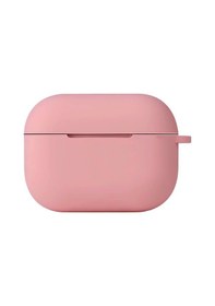 Resim Apple Uyumlu AirPods Pro 2 2.nesil Hang Kılıf - Pembe Düz Renkli 