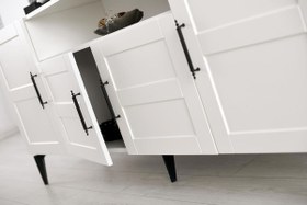 Resim Modern Çakıl MDF Aynasız Konsol 160x43x84cm 