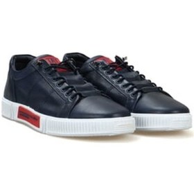 Resim Hammer Jack Basel Hakiki Deri Siyah Toscana Erkek Günlük Ayakkabı Laci Lacı 