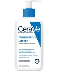 Resim Cerave Kuru Ciltler için Seramid ve Hyalüronik Asit İçerikli Nemlendirici Yüz ve Vücut Losyonu 236 ML 