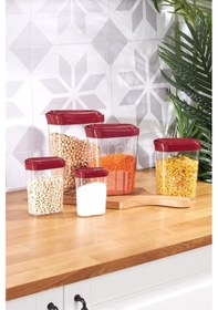 Resim Karaca Slot Red 5 Parça Saklama Kabı 