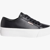 Resim Calvin Klein Jeans Kadın Deri Düz Platform Siyah Sneaker YW0YW01886-BEH 