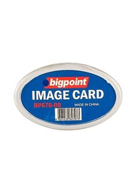 Resim Bigpoint Akrilik İsimlik Oval Şeffaf 