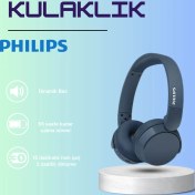 Resim Philips Kablosuz Kulak Üstü Kulaklık Dinamik Bas, Bluetooth, Net Arama Sesi, 55 Saat Kullanım Dinamik Bas Hafif ve Rahatl 