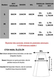 Resim Madmext Yağ Yeşili Süet Uzun Etek Mg2549 