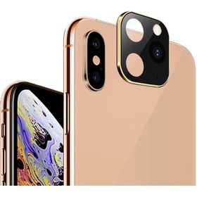 Resim Dolia For Apple Iphone Xs Max 6.5 Cp-03 Iphone 11 Pro Max Kamera Lens Dönüştürücü Gold 