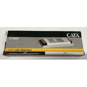 Resim Cata CT-2675 Şerit Led Trafo 12 Volt 8,3 Amper 100 Watt (10 Metre) UltraSlim Fansız 