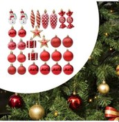 Resim Lijinxu 29 Adet Yılbaşı Ağacı Asılı Süsler Veranda Tatil 15,5x8x23 Cm 