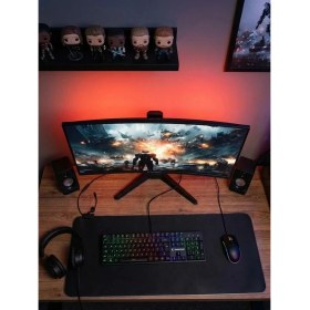 Resim Rampage Drop DR27C300F 27 300Hz 1ms Fast Va Fhd Rgb Pivot R1500 Curved Oyuncu Monitörü 