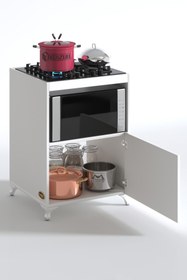 Resim Kenzlife Ocak Dolabı Doğangün Byz 85*60*56 Hazır Mutfak Ankastre Gömme Ocak Için Arkalıksız 