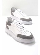 Resim Bambi Beyaz Gri Leather Erkek Casual Ayakkabı E01901533903 