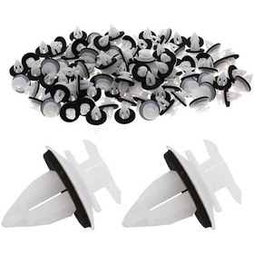 Resim Lasonstiges 100 Adet 51418224768 Plastik Perçin Klipsi Bmw E46 E53 E90 E91 E70 Kapı Paneli Araba Bağlantı Elemanları Trim Paneli İtme Tutucu 