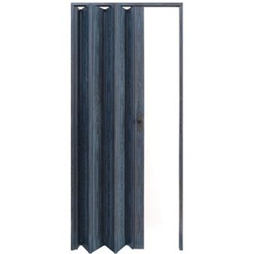 Resim Faran Dekorasyon 72 x 215 Antrasit Renk Camsız Pvc Akordiyon Katlanır Kapı - FRNAKMODEL-02 