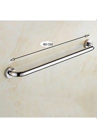 Resim Q19 40cm Paslanmaz Parlak Banyo Wc Küvet Yani Bedensel Engelli Tutunma Bari Tutamak Parlak Krom 