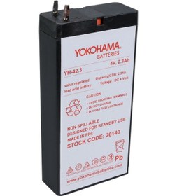 Resim Yh-42.3 4 Volt - 2.3 Amper Kuru Akü 50 X 100 X 22 Mm 