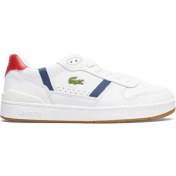 Resim Lacoste T-Clip Set Hakiki Deri Erkek Beyaz Sneaker 