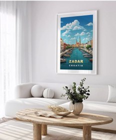 Resim Çerçevesiz Poster Zadar Hırvatistan Kıyı Manzarası 
