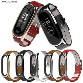 Resim Mijobs Xiaomi Mi Band 5-4 Pu Deri Kayış Kordon (120113987) 