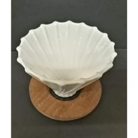 Resim Grossberg Coffee Ahşap Stantlı V60 Dripper Mavi 