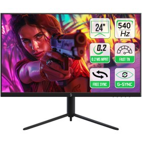Resim GamePower 24\ Lucid S20 540Hz 0.2MS Flat E-Sports Fast TN Pivot Rgb Gaming Monitör (Sıfır Ölü Piksel Garantili) 