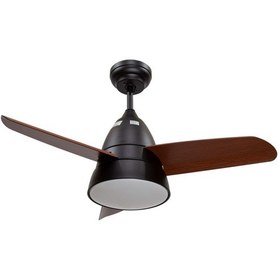 Resim Alsanfan Atom Kahverengi Aydınlatmalı Uzaktan Kumandalı Tavan Vantilatörü 