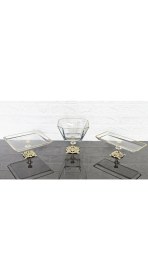 Resim Atabey Home 3'lü Çeyiz Seti & Sunum Seti & Kurabiyelik & Meyvelik & Pasta Servisi 