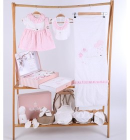 Resim Babydola 10'lu Hastane Çıkışı %100 Pamuk Zıbın Seti Lüks Kız Bebek Takım Yenidoğan Kutulu Hoşgeldin Bebek Hediyesi 11715 001 