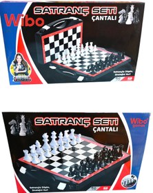 Resim Wibo Çantalı Büyük Boy Satranç Takımı Okul Tipi Satranç Takımı 