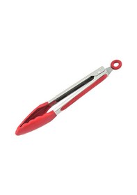 Resim 3b Trend Metal Kızartma Maşası Silikon Uçlu Maşa Kırmızı Renk 