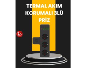 Resim Zero Land Hnrlishp Ev ve Ofis Için Akıllı Çoklu Priz 7 Girişli 