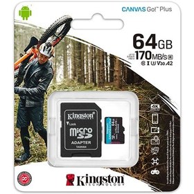 Resim KINGSTON 64GB mSD Canvas Go+ SDCG3/64GB 