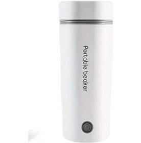 Resim Honeybeeshop Beyaz 1 Adet Polvcdg Portatif Elektrikli Su İsiticisi Hizli Kaynatma Caydanlik Kahve Demligi Eu Fiş Ev Ofis Kullanim Tek Kisilik 