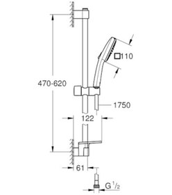 Resim Cube 110 Duş Seti 2 Akışlı Rain,jet - 27928003 Açık Mavi 