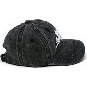 Resim Hedea Unisex Vintage Eskitme Beyzbol Şapkası Boston Nakışlı Ayarlanabilir Siyah Pamuklu Cap Çok Renkli 