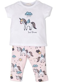 Resim İdilbaby&Mamino Kız Bebek Unıcorn Pijama Takım 