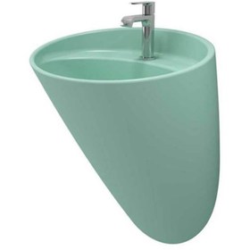 Resim Bocchi Venezia Asma Monoblok Lavabo Mat Mint Yeşil 1083-033-0126 