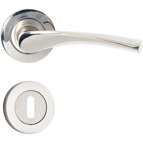 Resim Hira Simay Nikel Saten Rozetli Ekonomik Kapı Kolu Alüminyum (472687418) 