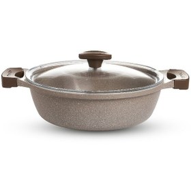 Resim Thermoad Granit Döküm 7 Parça Tencere Seti - Vizon 