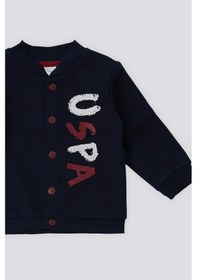 Resim U.s. Polo Assn. Erkek Bebek Lacivert 2'li Hırka Takım Lacivert 