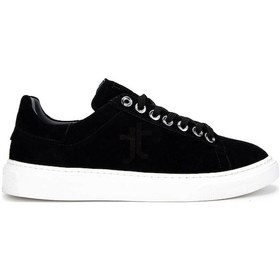 Resim Tamer Tanca Erkek Hakiki Deri Siyah Süet Sneakers & Spor Ayakkabı 04 4502-42 Erk Ayk Y25 Sıyah Suet Siyah 