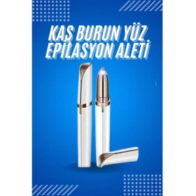 Resim Tüy Kıl Alma Kaş Bıyık Unisex Yüz Bakım Epilasyon Aleti Pilli - SO9190-1098 