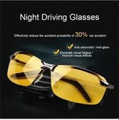 Resim Ximistore9 3043 Akıllı Renk Değiştirici Polarize Güneş Gözlüğü - Gündüz/gece Kullanım, Sürücü, Balıkçılık, Spor İçin, Siyah Çerçeve, Gece Görüş Filmi Bakır Çerçeve Çok Renkli 