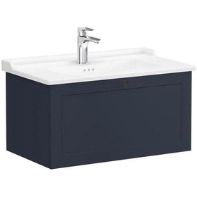 Resim VitrA Root Classic 80 Cm Lacivert Banyo Dolabı Alt Modül Lavabo Çok Renkli 